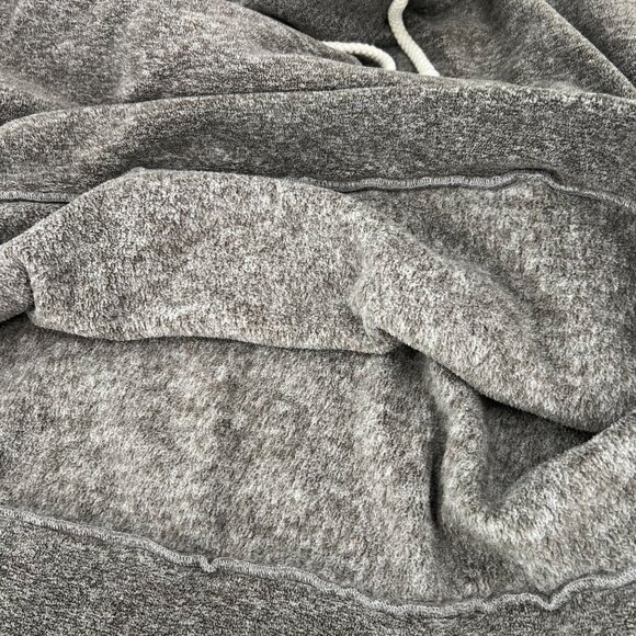 ORO Los Angeles M Hoodie Brown Heather Fleece Pullover Slouchy - Picture 6 of 7